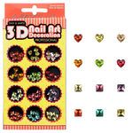 KleanColor 3D Box of Hearts Nail Decoration in Assorted Colors