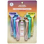 Hollywood Xpressions 6 Pack Disposable Body Shaver Razors