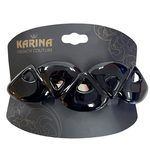 Karina French Couture Large Black Hair Clip