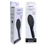 Purify Electric Hair Straightener Brush with Digital Temperature Display