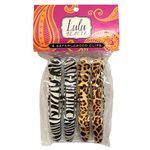 Lulu Beauty 4 Pack Safari Croco Hair Clips