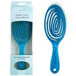 Celavi Swirl Vent Oval Brush for Wet and Dry Hair in Assorted Colors