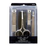 Celavi for Men 5 Piece Grooming Kit with Travel Pouch