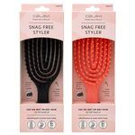 Celavi Snag Free Styler Hair Brush in Black and Red