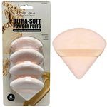 Celavi 4 Piece Ultra Soft Reusable Powder Puffs Set in Rose Gold