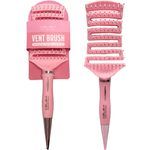 Celavi Pointed End Detangling Vent Brush For Wet or Dry Hair In Pink