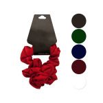 Silky Mini Hair Twister with Ruffle Rose Accent