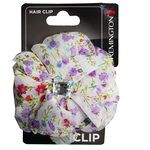 Floral Print Salon Clip with Gems