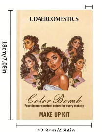 UDAER Beauty Color Bomb 63-Color Makeup Kit - Multi-Function Eyeshadow, Blush, Highlighter & Contour Palette (Option: U103B)